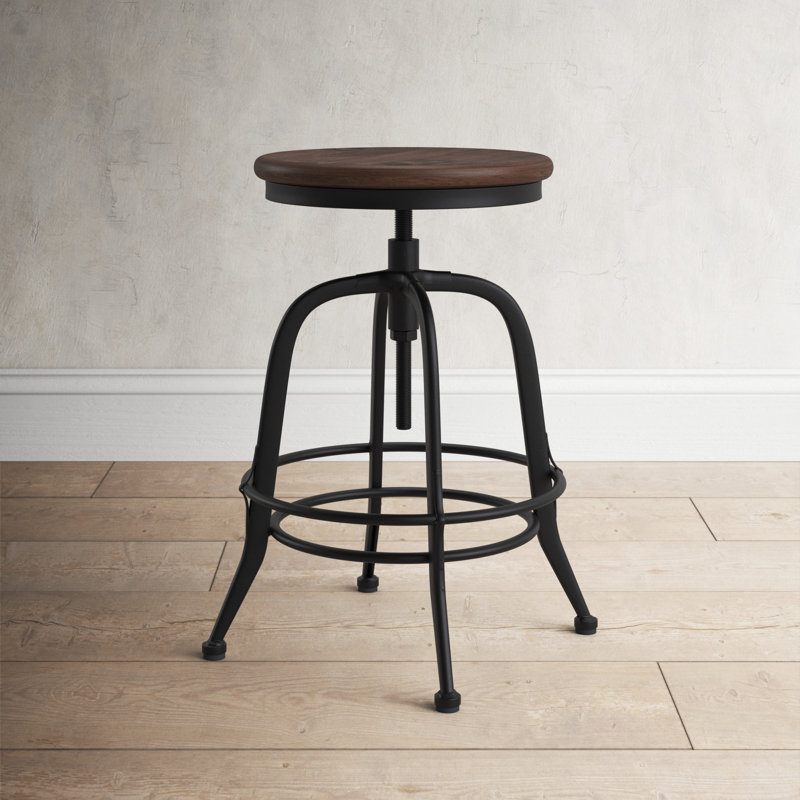 Whalen Solid Wood Adjustable Height Counter Stool & Reviews Birch Lane